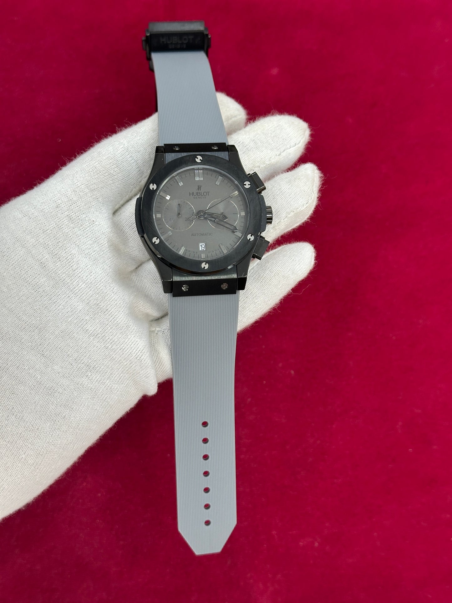 Hublot Bigbang full Gray with black dial case