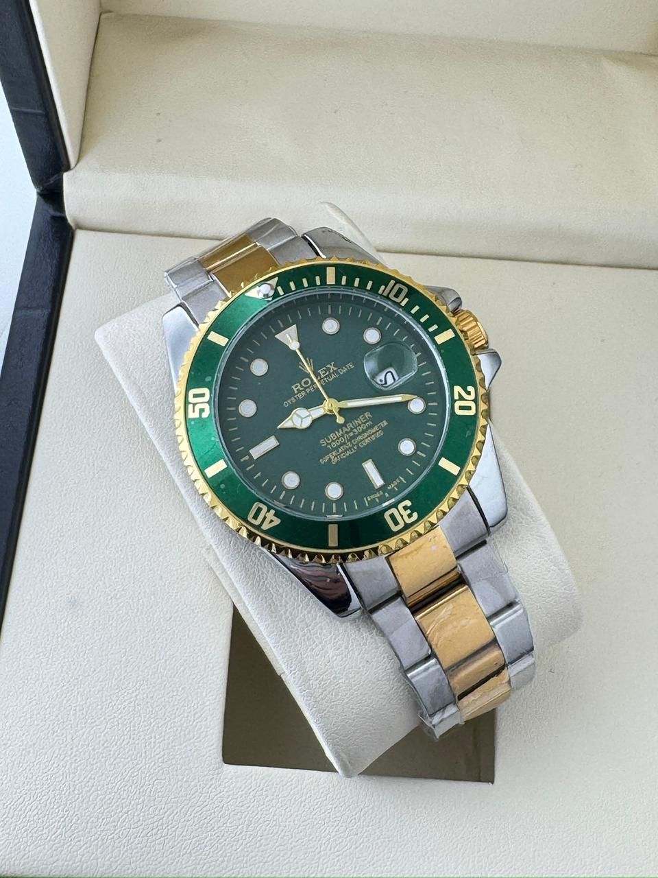 Rolex submareine dual tone green dial