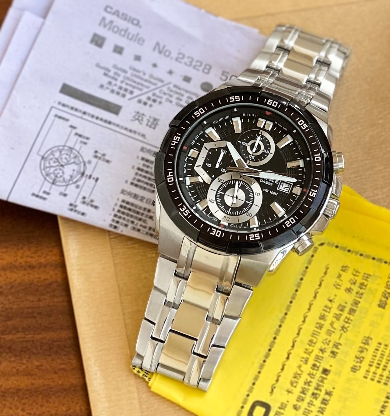 Casio Edifice EFR Silver black