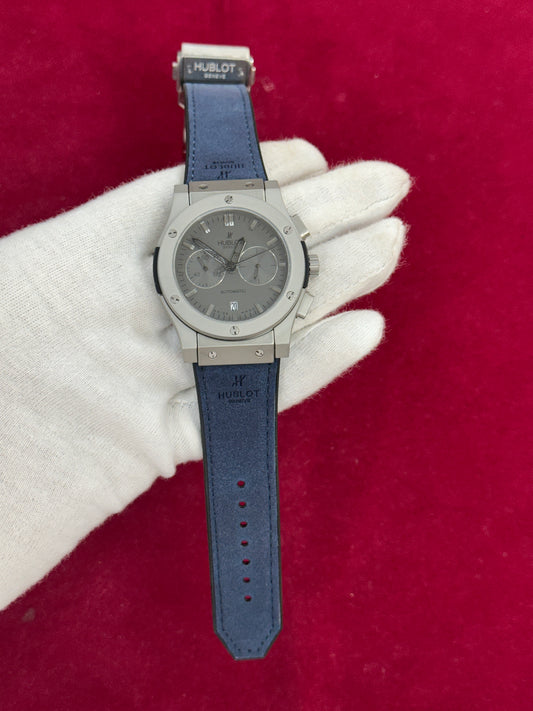 Hublot BigBang series Blue Belt with Gray case Black dial