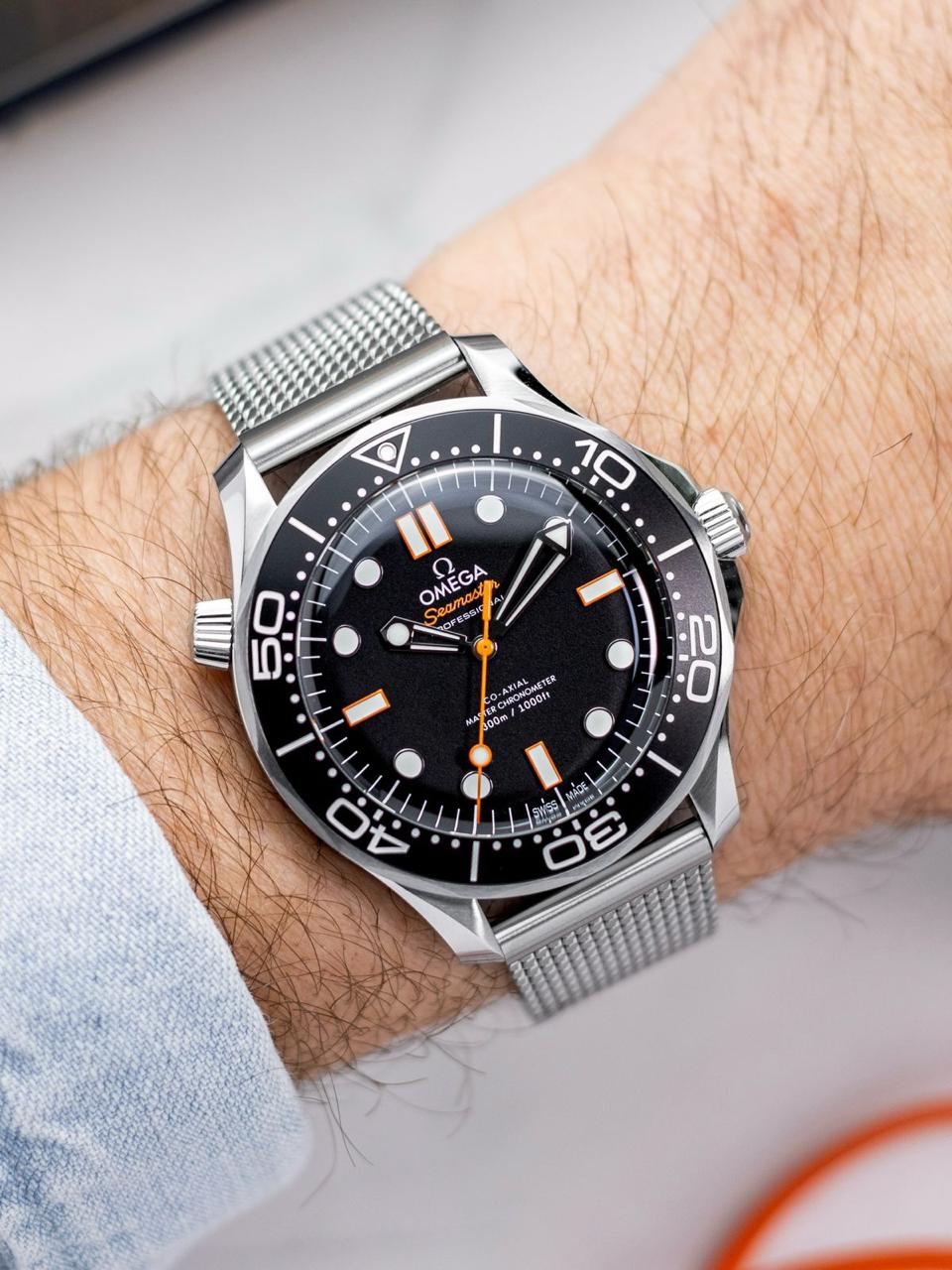 Omega diver 300M Mesh belt