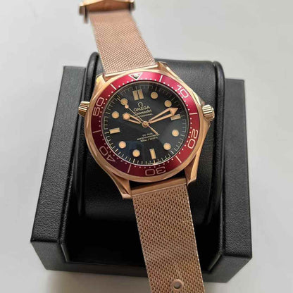 Omega Diver-300 Rosegold Mesh belt