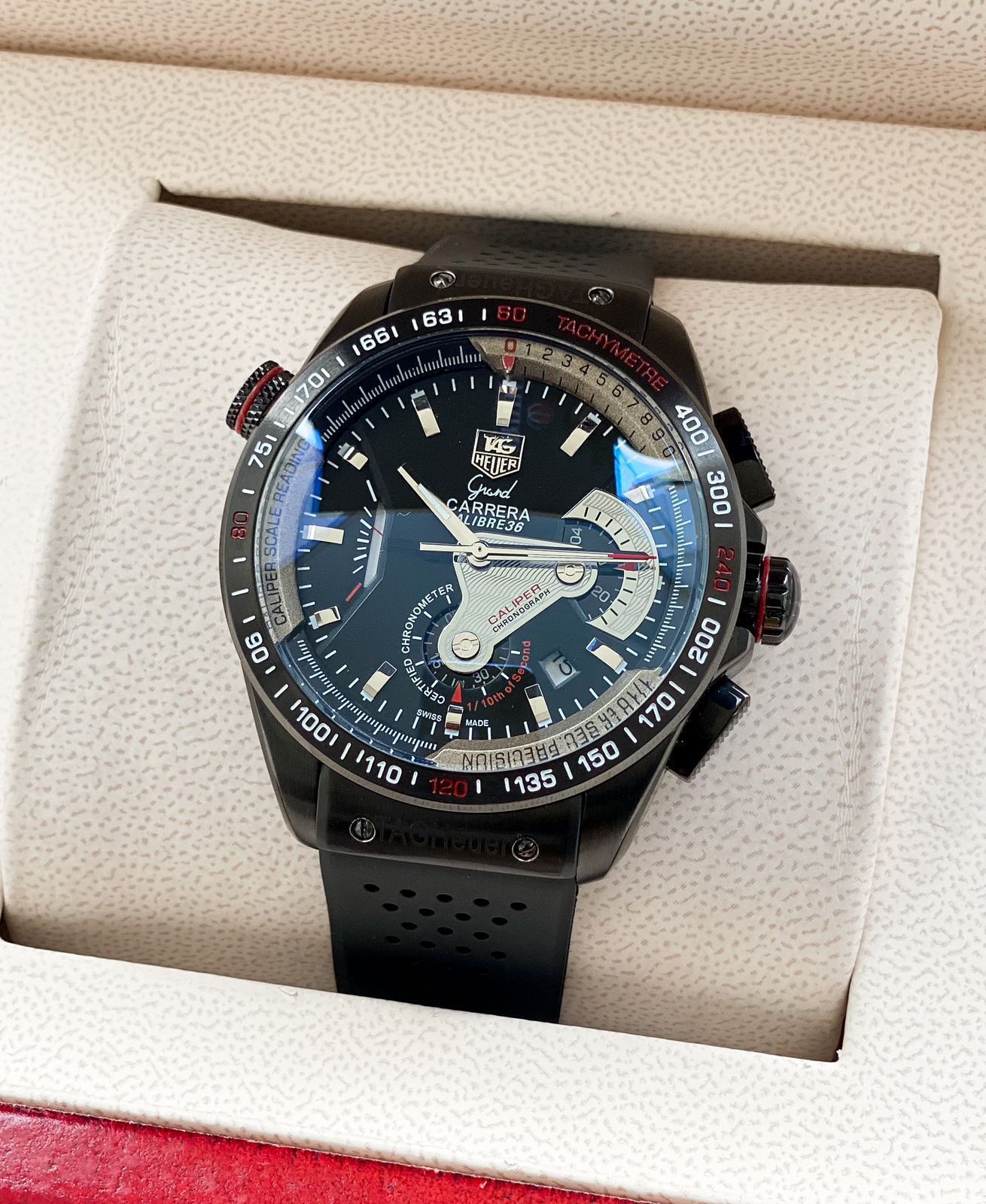Tag Heuer Grand Carrera Calliber 36 Full black Silicon